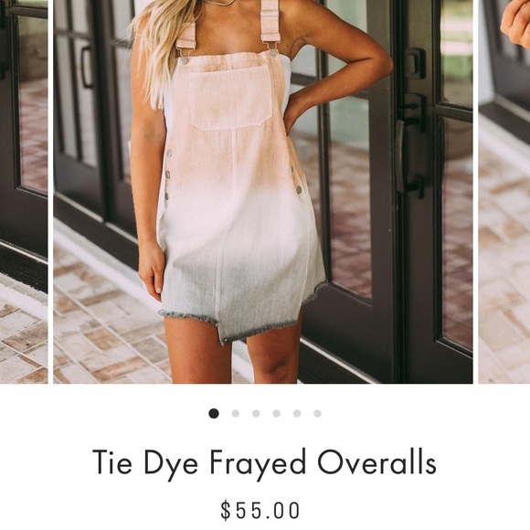 Tie dye overalls from these three boutique! - Picture 2 of 2